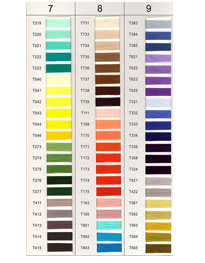 Patch Thread Color Chart